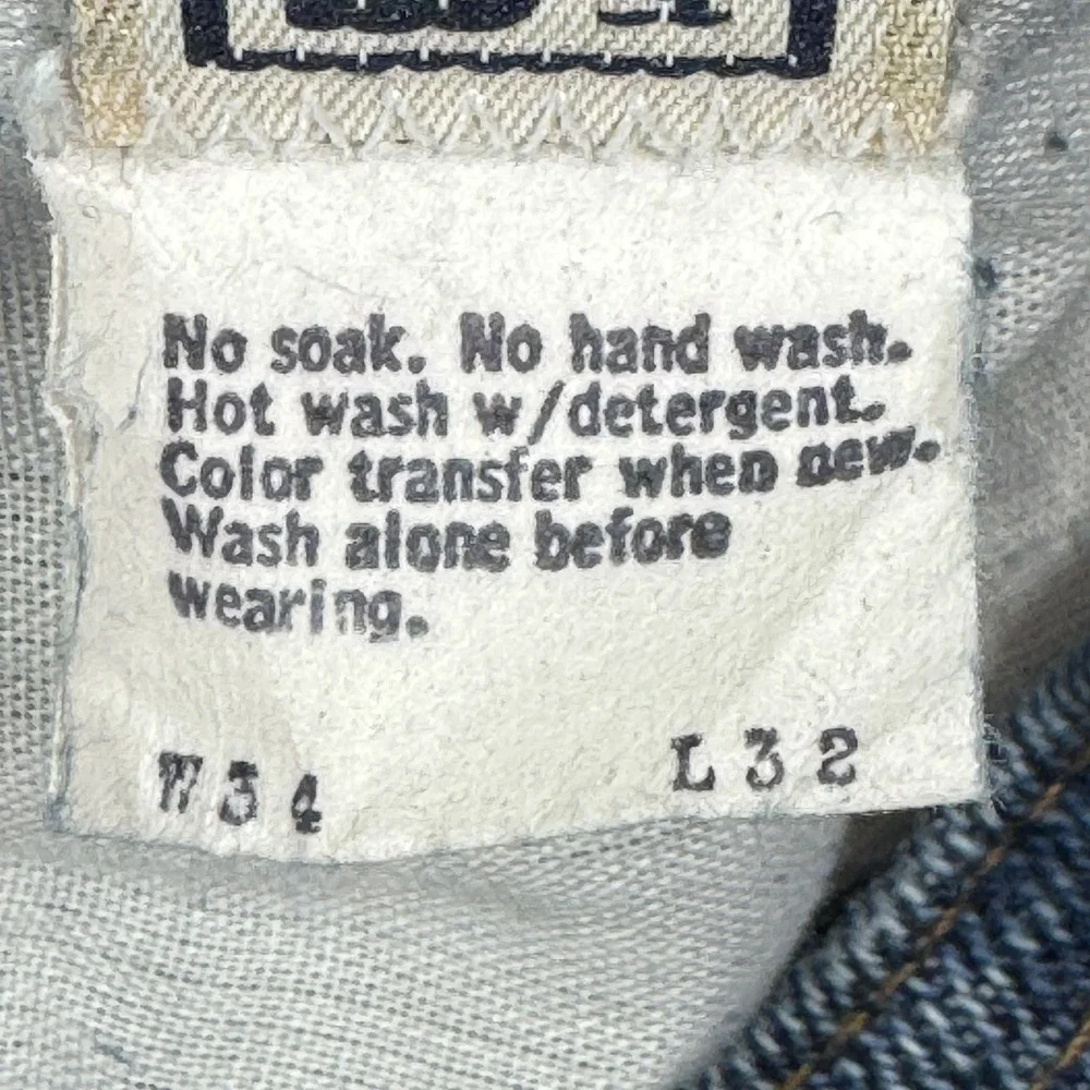 VTG Levi's Orange Tab Jeans Mens 34x28 Blue Flare Denim Talon USA Skosh 90s 549